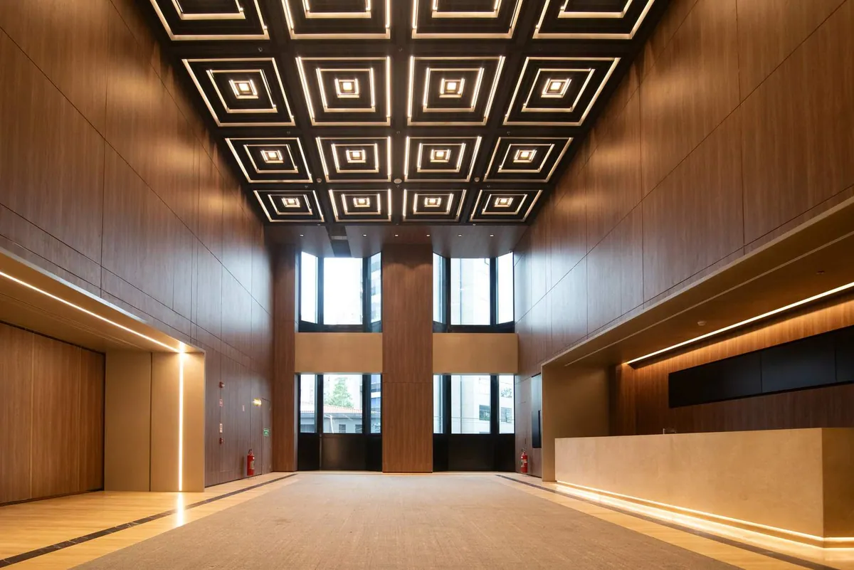 Área de Eventos com as salas unificadas